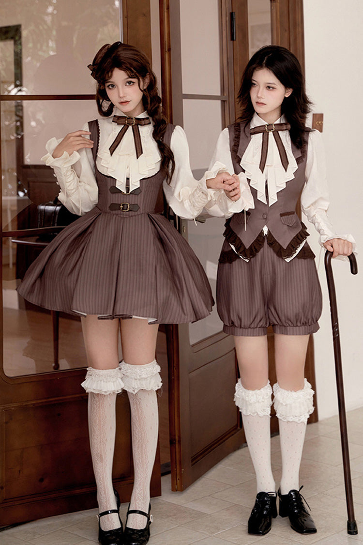 Manchester Striped Prince Ouji Lolita Waistcoat