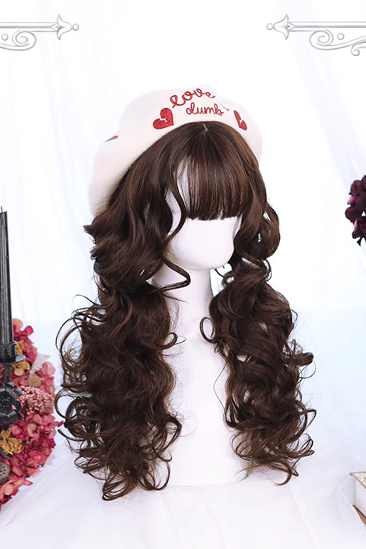 Wool Curl Medium Length Curly Sweet Lolita Wig