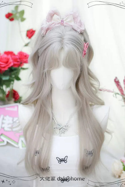Sweet Lolita Long Curly Wig in Cream with Secondary Styling