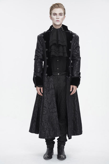 Puff-Sleeve Ruffled Lace Gothic Shirt for Men