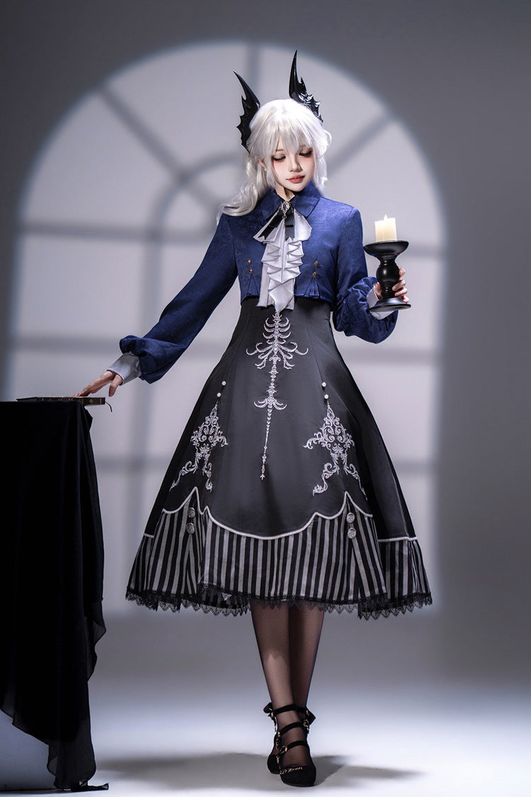 Vintage Elegant Lolita JSK Dress Set with Embroidery