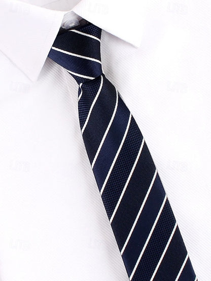 and Narrow Stripes Ties Men's Zip Classic Pre-Tied -