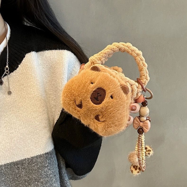 Capybara Coin Purse Plush Earphone Case