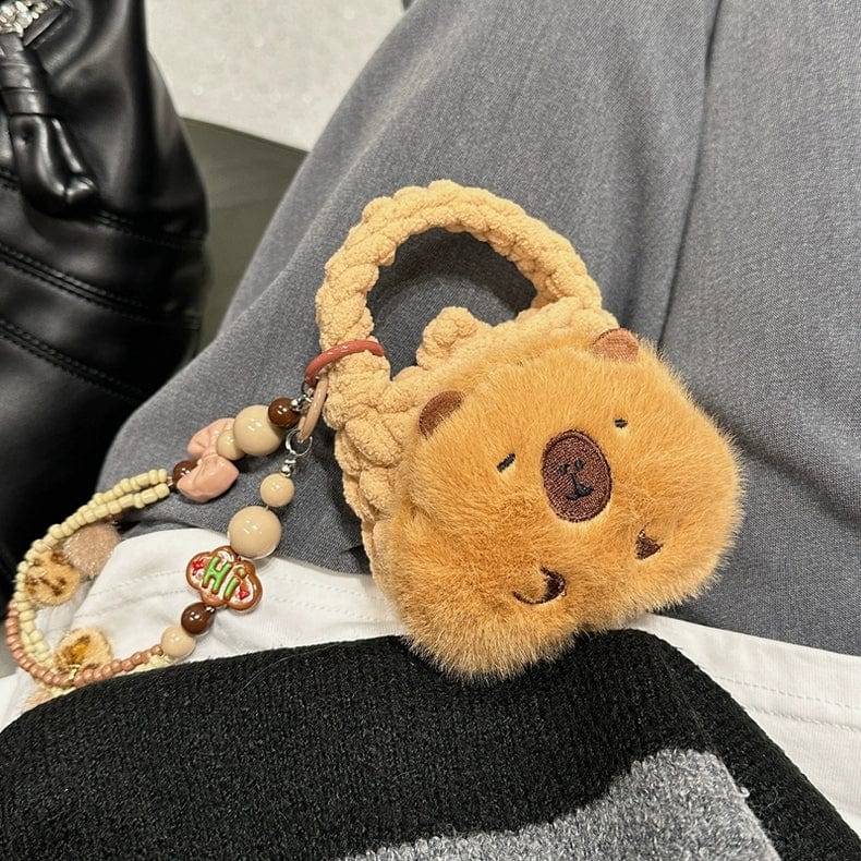 Capybara Coin Purse Plush Earphone Case