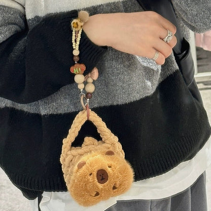 Capybara Coin Purse Plush Earphone Case