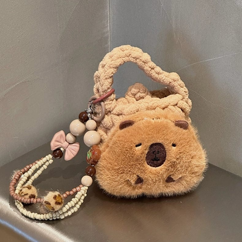 Capybara Coin Purse Plush Earphone Case