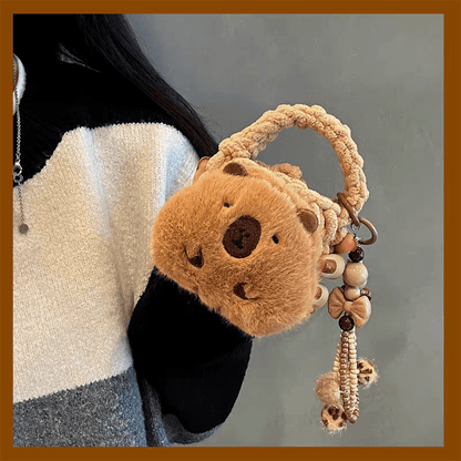 Capybara Coin Purse Plush Earphone Case