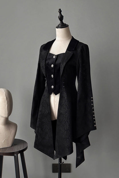 Snake-Embellished Ouji Coat - Gothic Lolita Styles