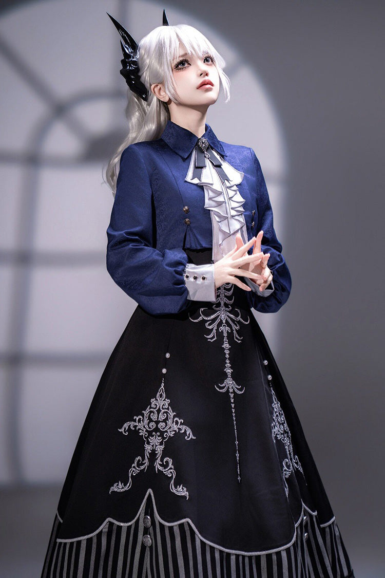 Vintage Elegant Lolita JSK Dress Set with Embroidery