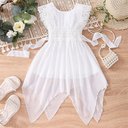 Girls' Princess Kid's Lace Girl Dress Flower