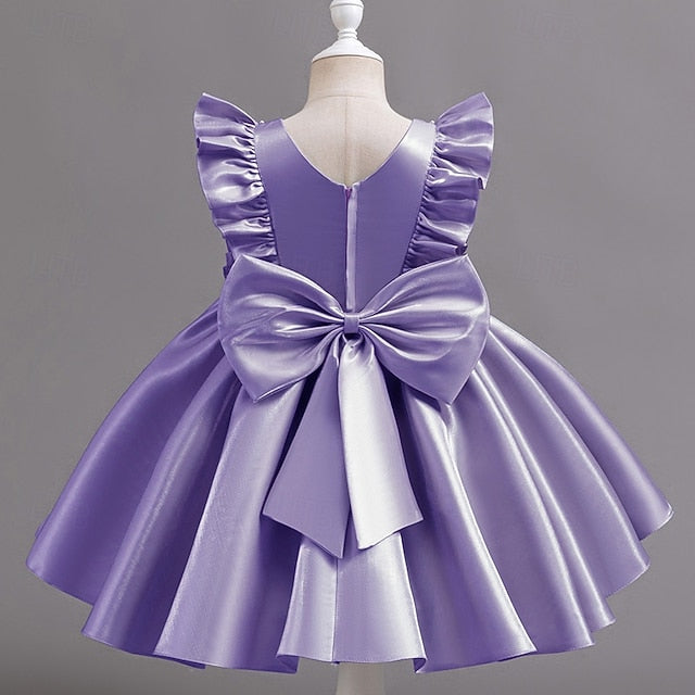 Sleeveless Dress Girls' Wedding Toddler Party Floral