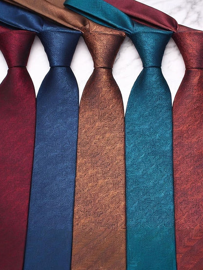 – Christmas Men's Stylish Herringbone Polyester Tie