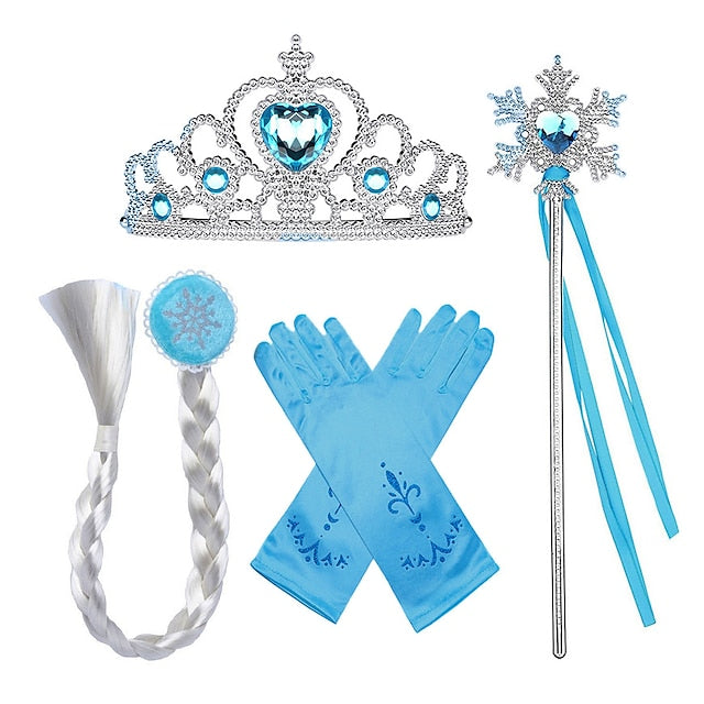 Flower Dress Girl Frozen Princess Party Fairytale Elsa Theme