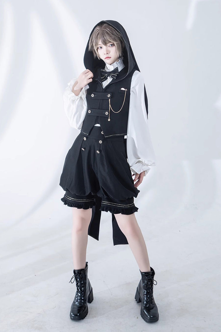 Ivory Anxious Rabbit Long-Sleeve Ouji Gothic Lolita Blouse