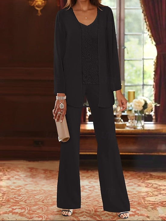 Piece Pantsuit Bride 3 the Formal Wedding Beach of Mother