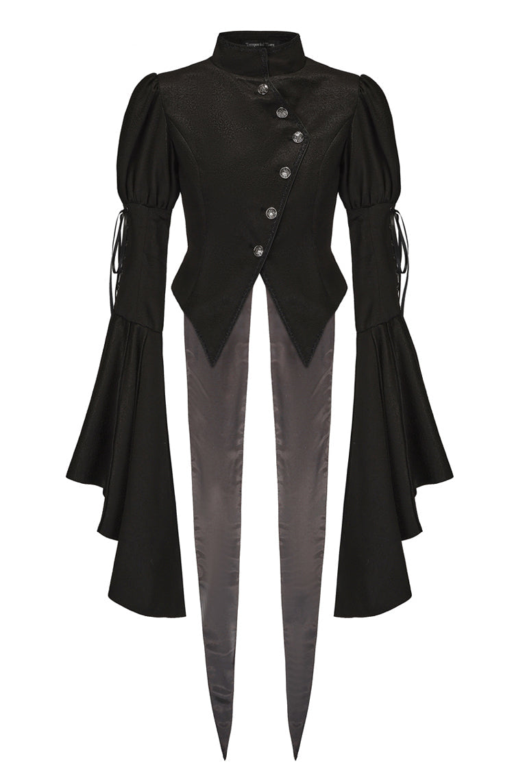 Elegant Prince Ouji Lolita Coat with Long Sleeves in Black
