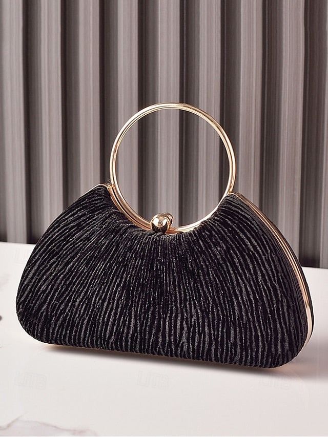 Handbag Party Velvet Women's Christmas Elegant Red –