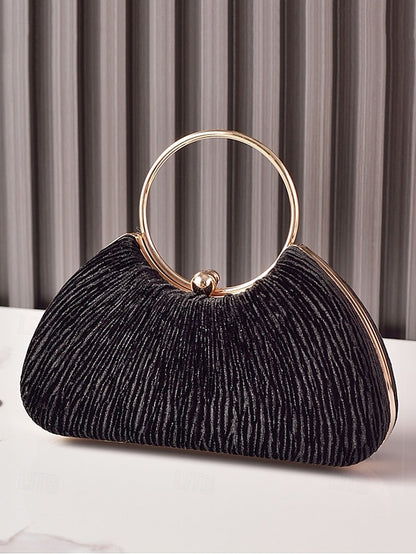 Handbag Party Velvet Women's Christmas Elegant Red –