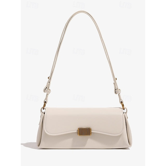 Shopping Women's Daily Baguette PU Tote Office Leather Bag