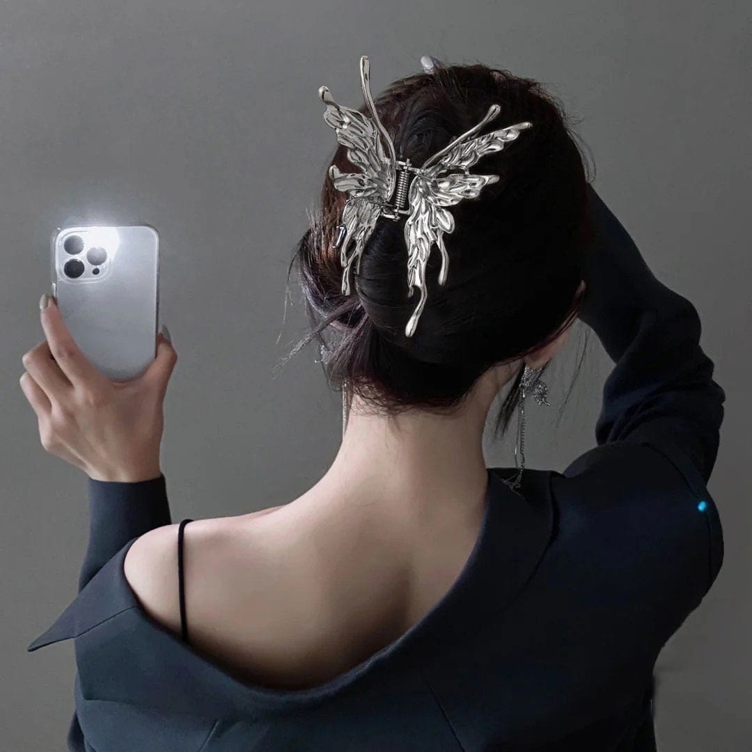 Hollow Butterfly Chignon Chic Claw Hair Clip