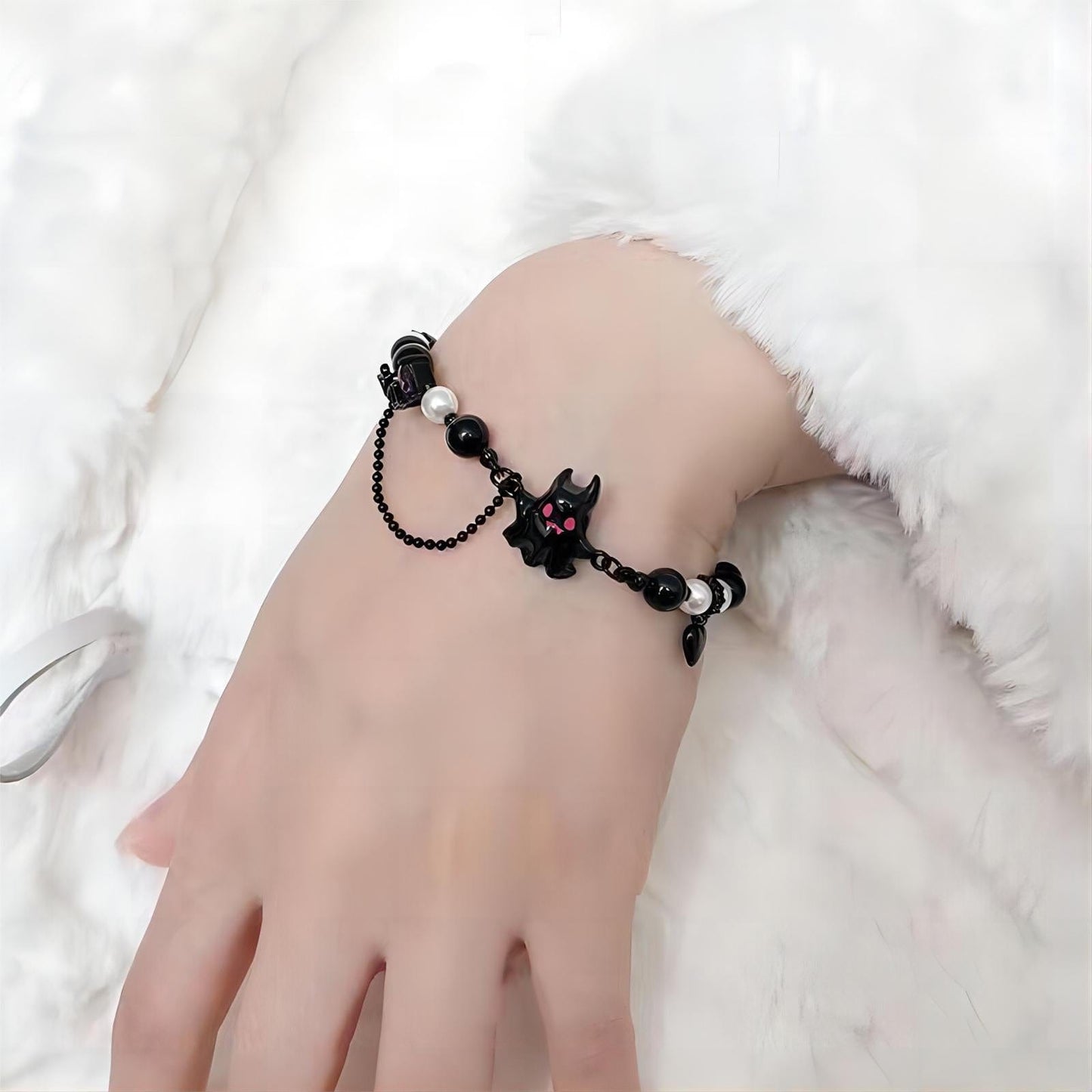 Black and White Little Ghost Bracelet