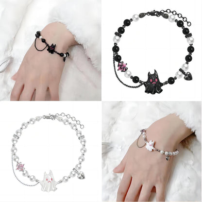 Black and White Little Ghost Bracelet