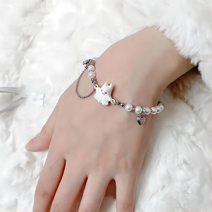 Black and White Little Ghost Bracelet