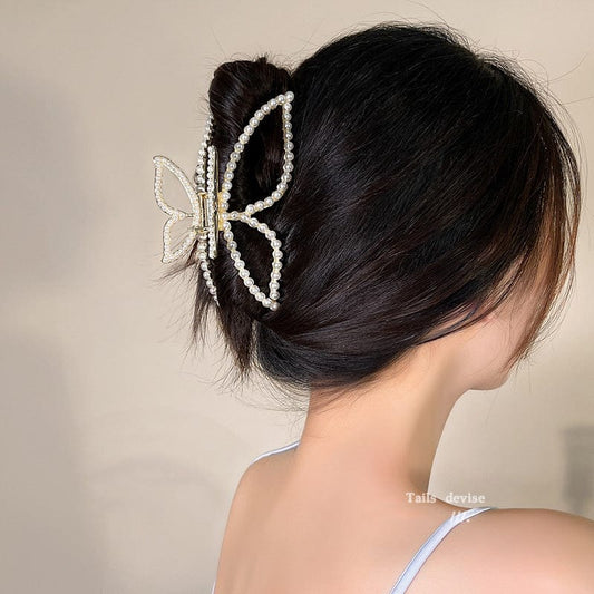 Butterfly Pearl Claw Clip Hair Clip