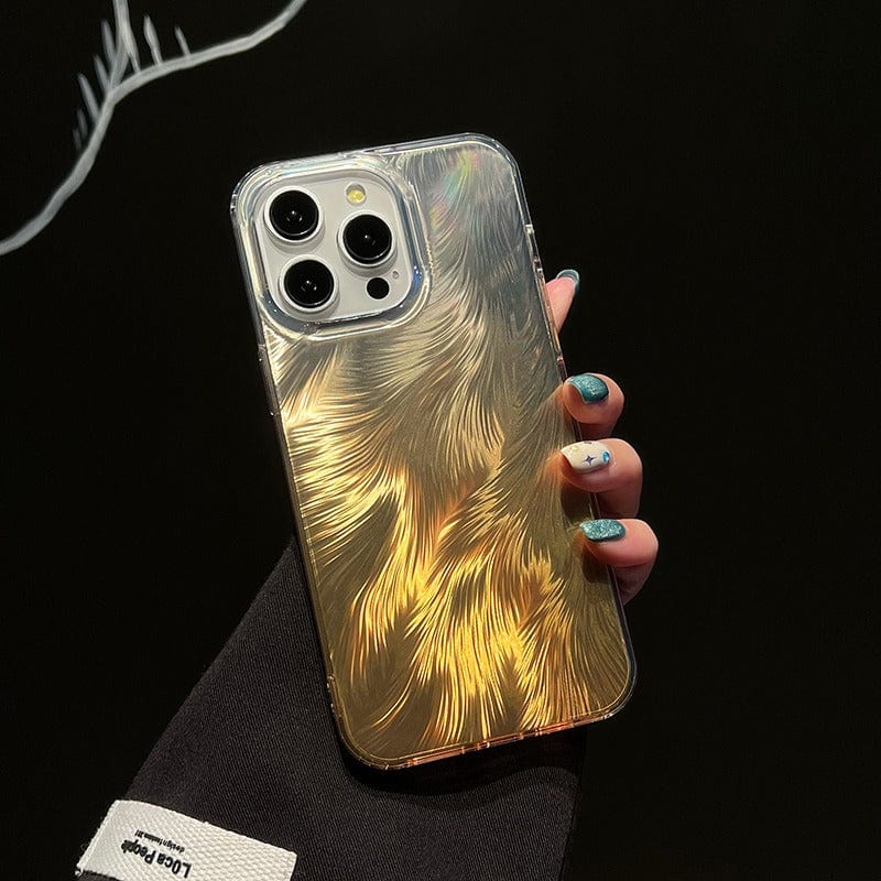 Colorful Laser Feather iPhone Case