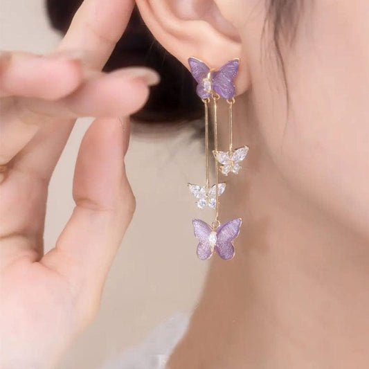 Chic Butterfly Dangle Earrings