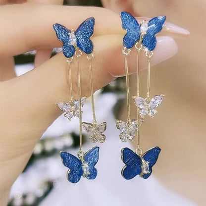 Chic Butterfly Dangle Earrings