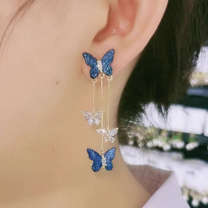 Chic Butterfly Dangle Earrings