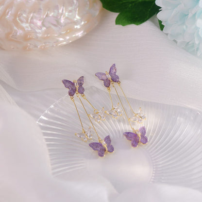 Chic Butterfly Dangle Earrings