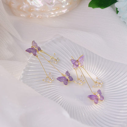 Chic Butterfly Dangle Earrings