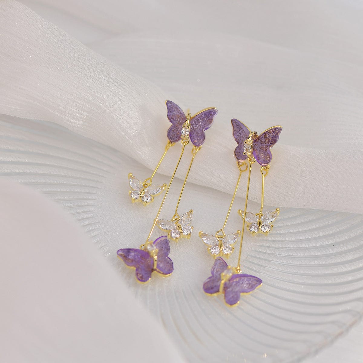 Chic Butterfly Dangle Earrings