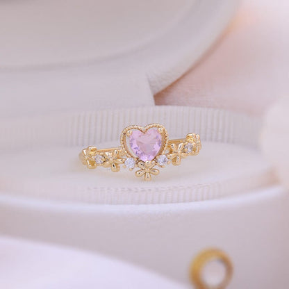 Heart Arrow Of Love Double Ring Set