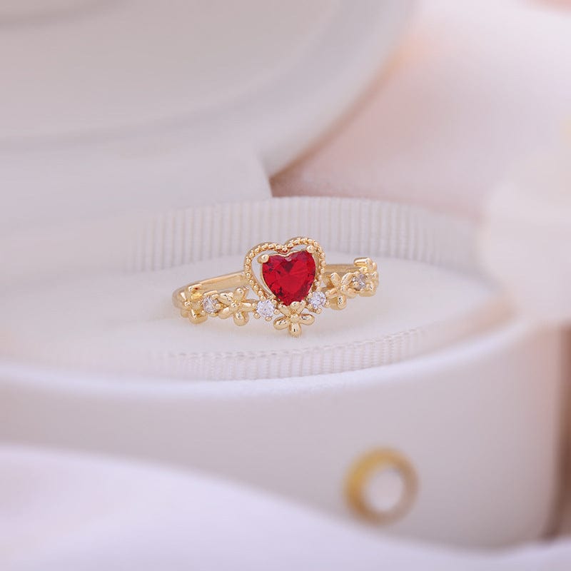 Heart Arrow Of Love Double Ring Set