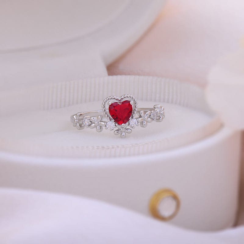 Heart Arrow Of Love Double Ring Set