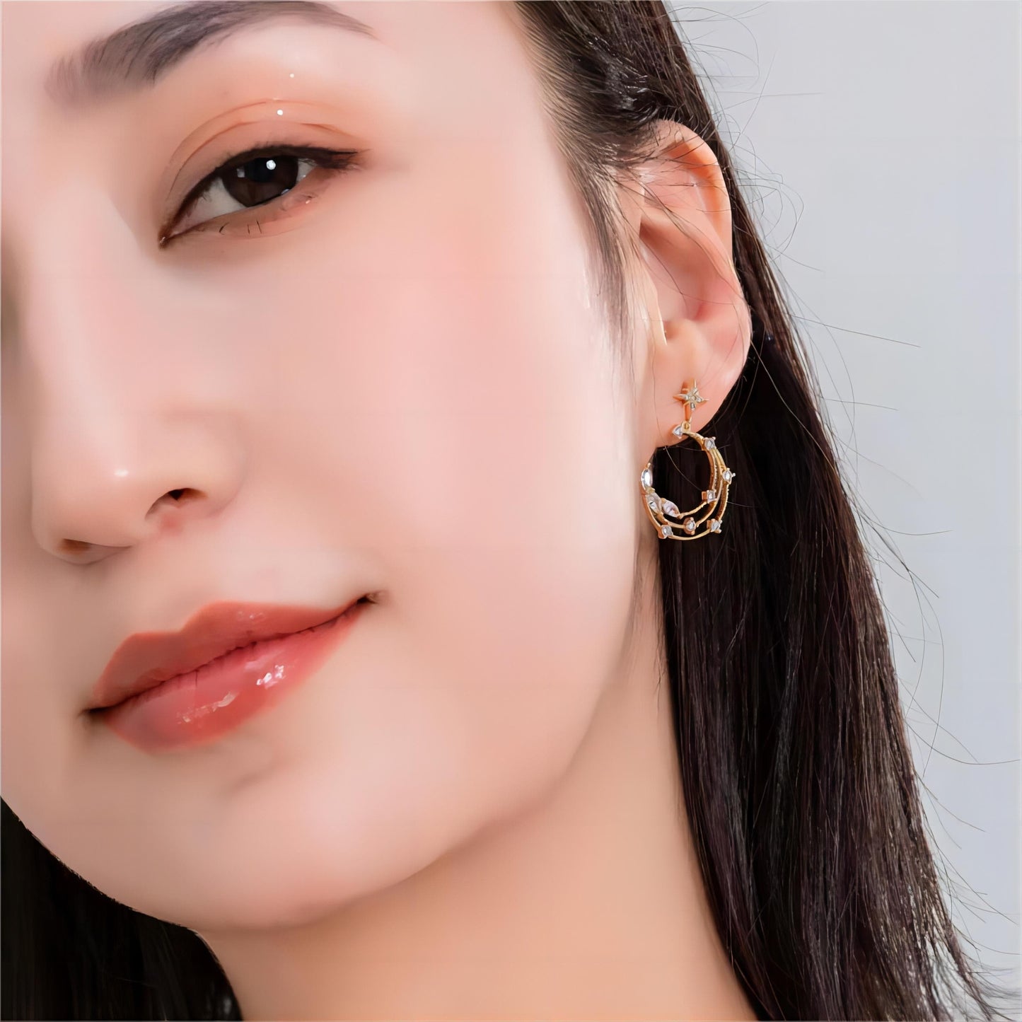 Chic Star Dangle Stud Earrings Set