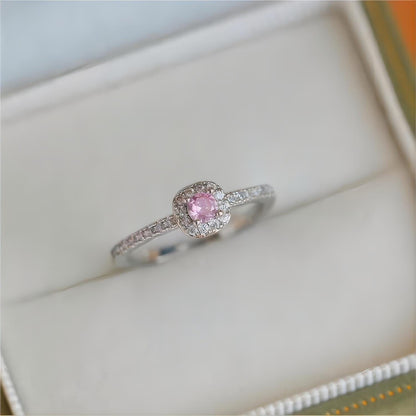 Pink Rhinestone Crystal Ring