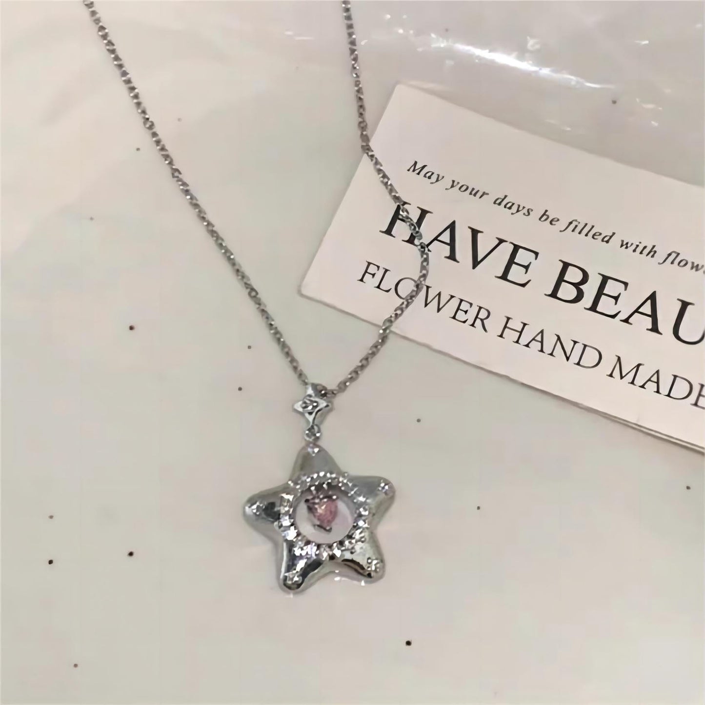 Chic Heart Star Necklace