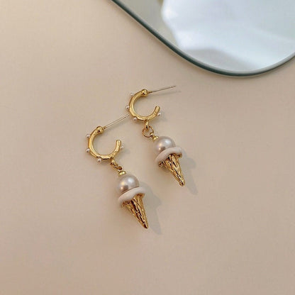 Ice Cream Pearl Earrings