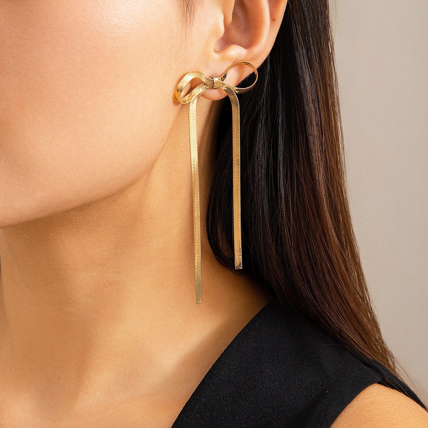 Chic Ribbon Earrings