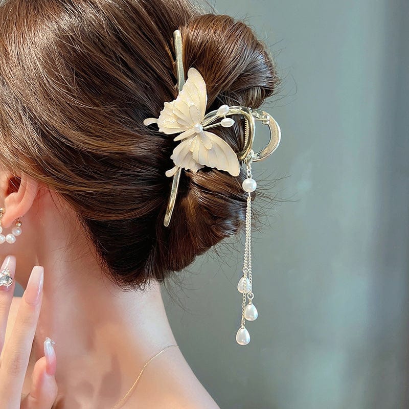 Butterfly Chignon Hair Claw Clip