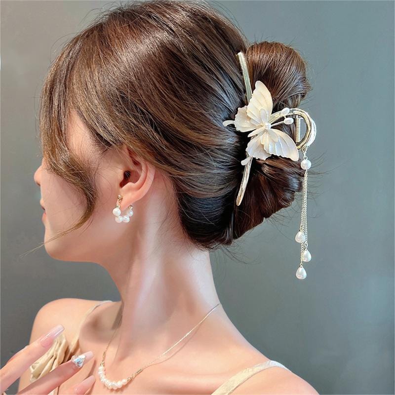 Butterfly Chignon Hair Claw Clip