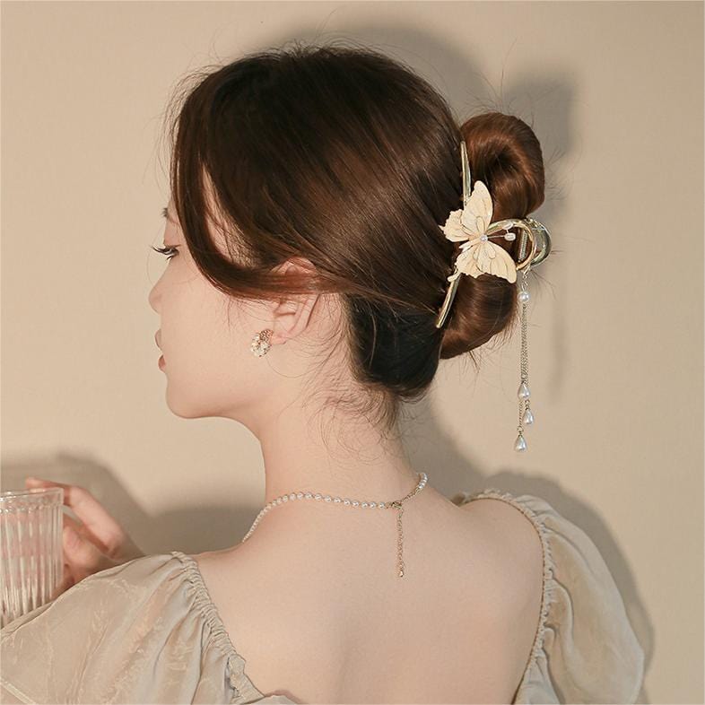 Butterfly Chignon Hair Claw Clip