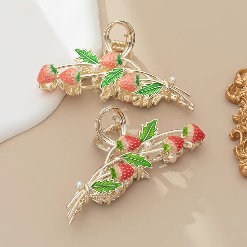 Chic Strawberry Hair Claw Clip