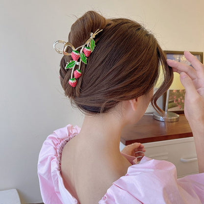 Chic Strawberry Hair Claw Clip