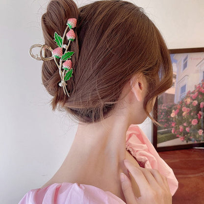 Chic Strawberry Hair Claw Clip