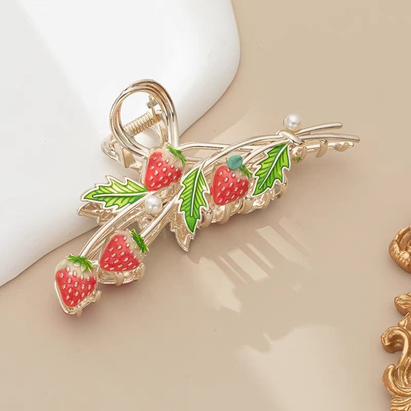 Chic Strawberry Hair Claw Clip